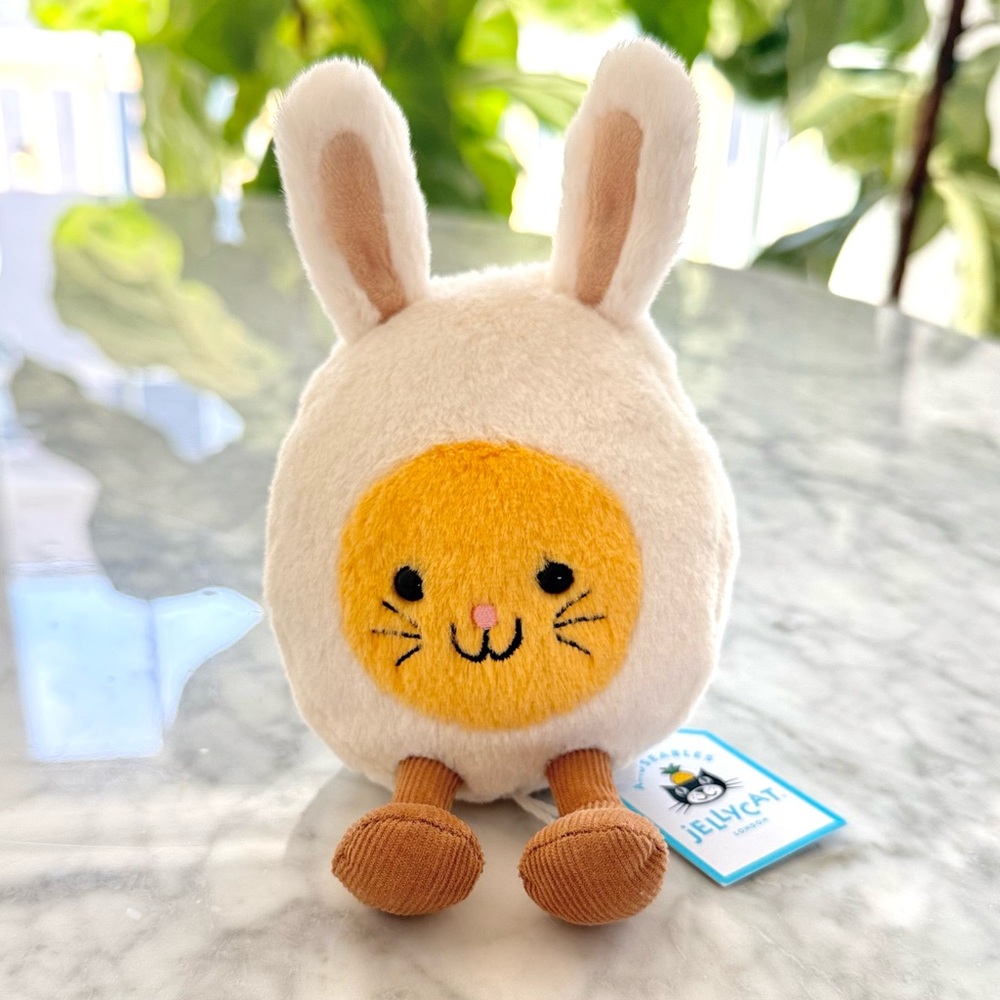 Jellycat Amuseables Bunny Egg RETIRED NWT Authentic